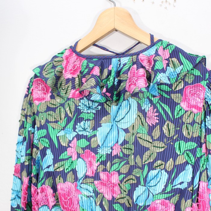 *SPECIAL ITEM* 80's USA VINTAGE Diane freis FLOWER PATTERNED FRILL DESIGN ONE PIECE/80年代アメリカ古着ダイアンフレイス花柄フリルデザインワンピース | Vintage.City 古着屋、古着コーデ情報を発信