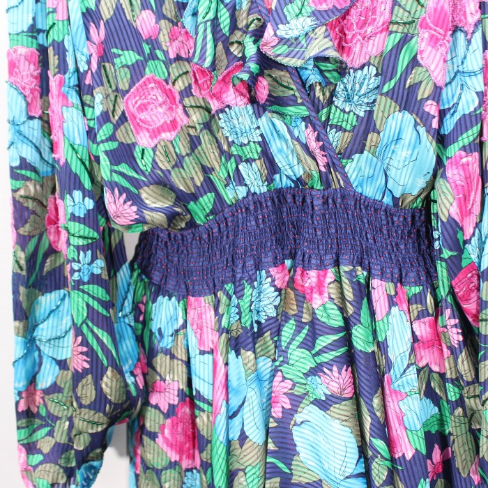 *SPECIAL ITEM* 80's USA VINTAGE Diane freis FLOWER PATTERNED FRILL DESIGN ONE PIECE/80年代アメリカ古着ダイアンフレイス花柄フリルデザインワンピース | Vintage.City 古着屋、古着コーデ情報を発信