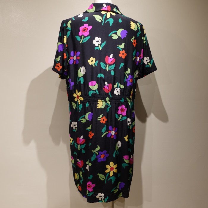 Flower Double button Dress | Vintage.City 빈티지숍, 빈티지 코디 정보
