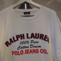 123 POLO JEANS CO.RALPH LAUREN(ポロジーンズ ラルフローレン)ロゴプリントTシャツ　ホワイト　Lサイズ | Vintage.City 古着屋、古着コーデ情報を発信