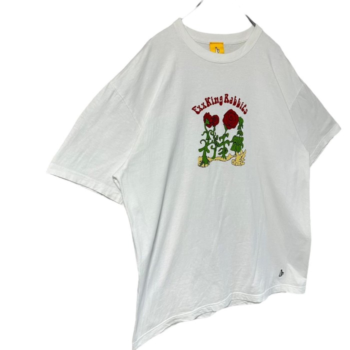 FR2 エフアールツー Tシャツ XL センターロゴ プリント 薔薇 SEX