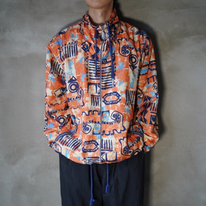 unknown / Europe pattern Blouson / ナイロン パターン ブルゾン | Vintage.City 古着屋、古着コーデ情報を発信