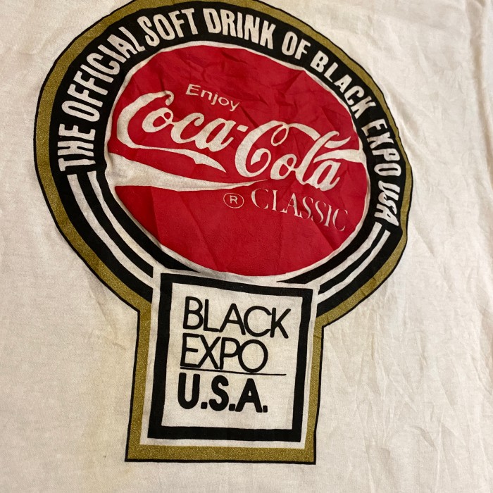 80s Active wear リンガーTシャツ Coca Cola