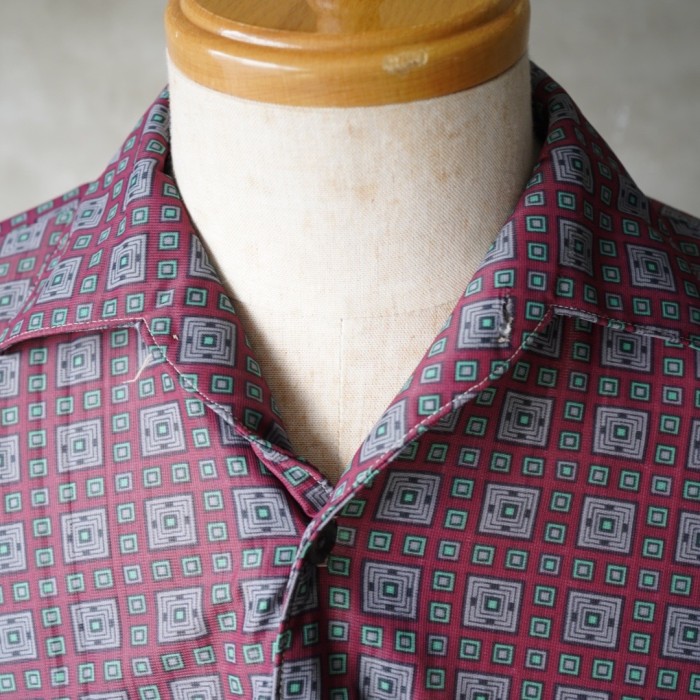Nylon / Shark Collar Shirt / ナイロン シャークカラー シャツ | Vintage.City 古着屋、古着コーデ情報を発信
