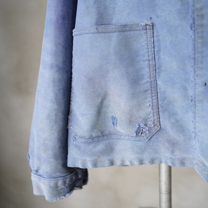 French Work / 70’s Moleskin Jacket “Boro" / フレンチ ワーク モールスキン 襤褸 | Vintage.City 古着屋、古着コーデ情報を発信