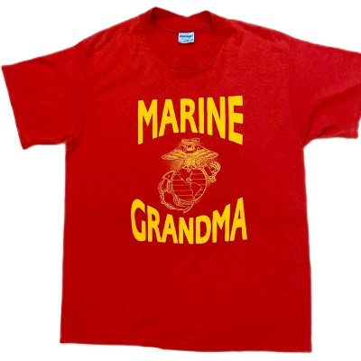 80sUSA USMC GRANDMA Print Tshirts/L | Vintage.City 古着屋、古着コーデ情報を発信
