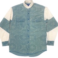 70sWrangler Cotton Print Band Collar Shirts/L | Vintage.City 빈티지숍, 빈티지 코디 정보