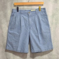 90s " eddie bauer " chambray two tuck shorts | Vintage.City 빈티지숍, 빈티지 코디 정보