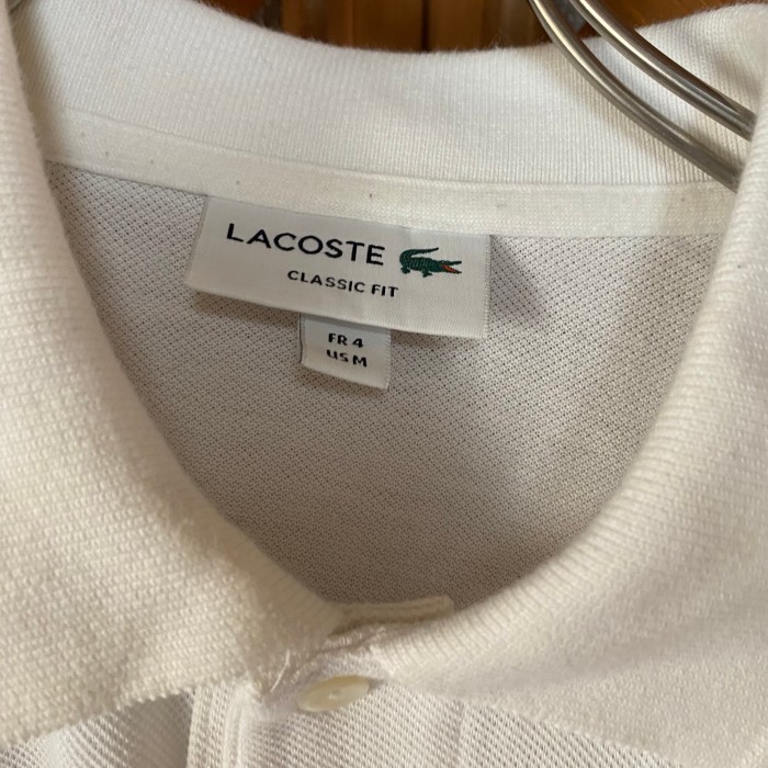 LACOSTE ラコステ　ポロシャツ　ホワイト　ゴルフ　ゆったりサイズ　古着 | Vintage.City 古着屋、古着コーデ情報を発信