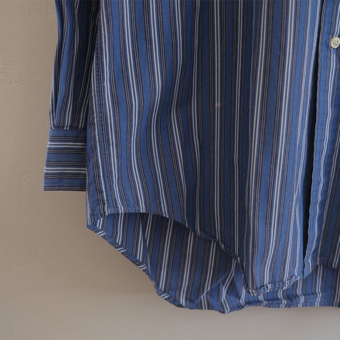 【Ralph Lauren ラルフローレン】 ワンポイント刺繍ストライプBDシャツ BLUE | Vintage.City ヴィンテージ 古着