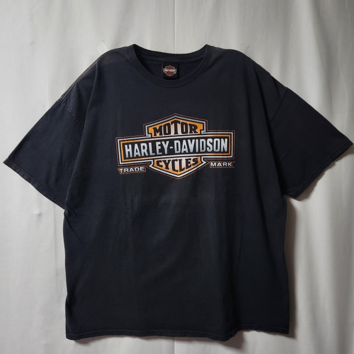 【希少】HARLEY DAVIDSON ハーレーダビッドソン　両面プリント Tシャツ　半袖　黒　ブラック　サイズXL相当 | Vintage.City 古着屋、古着コーデ情報を発信