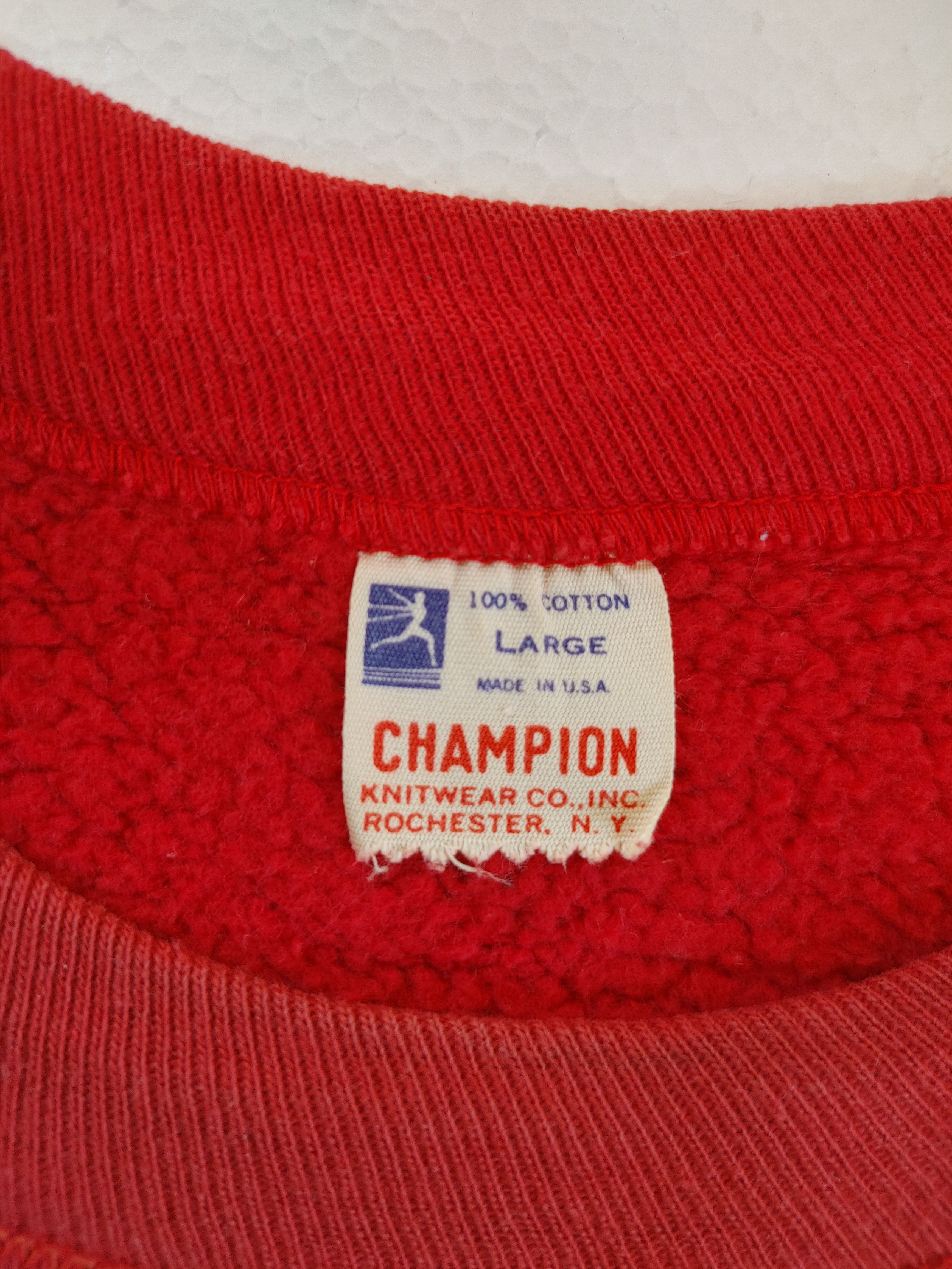 CHAMPION ビンテージ USA製 チャンピオン ランタグ 50'S 半袖赤サイズ