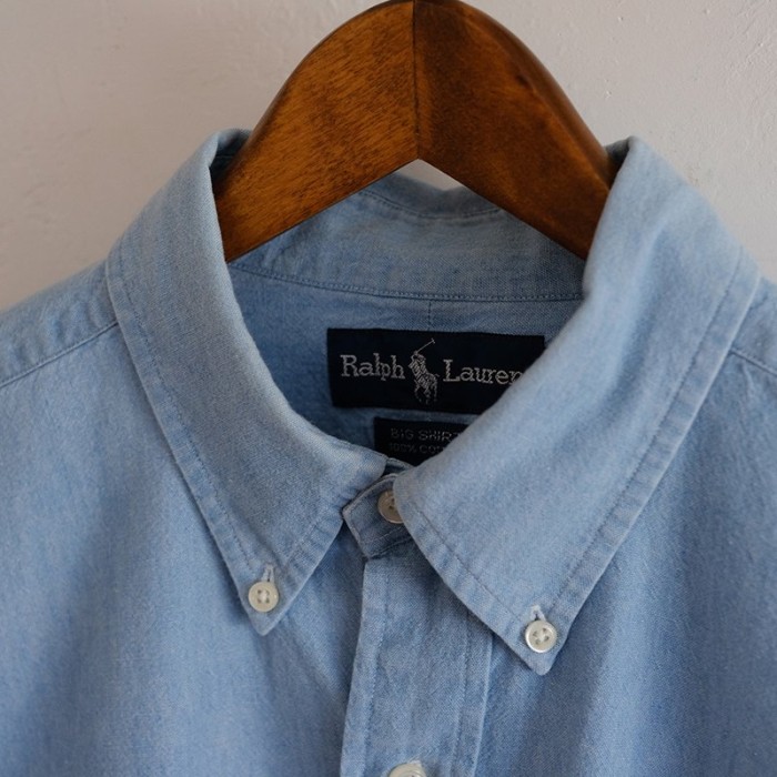 【Ralph Lauren ラルフローレン】 シャンブレーシャツ INDIGO | Vintage.City ヴィンテージ 古着