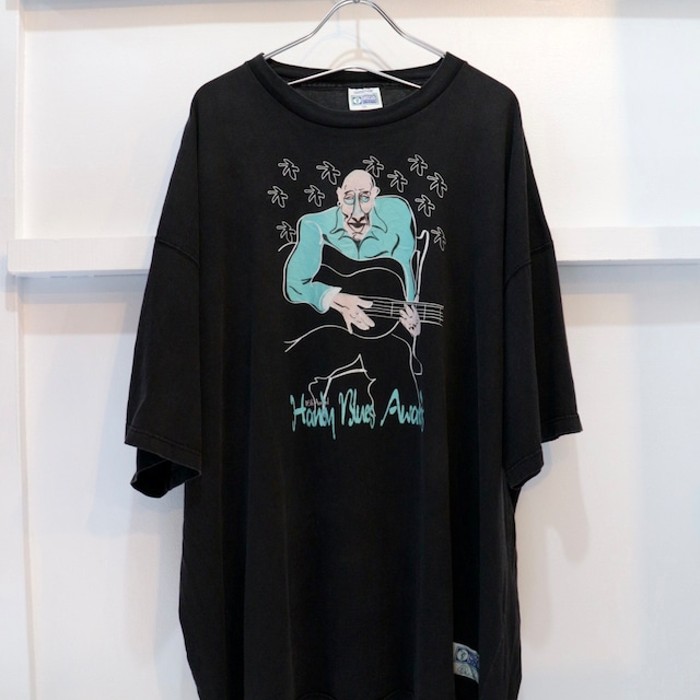 【"90's DISCUS" Blue Handy Blues Awards 4XL big tee】 | Vintage.City ヴィンテージ 古着