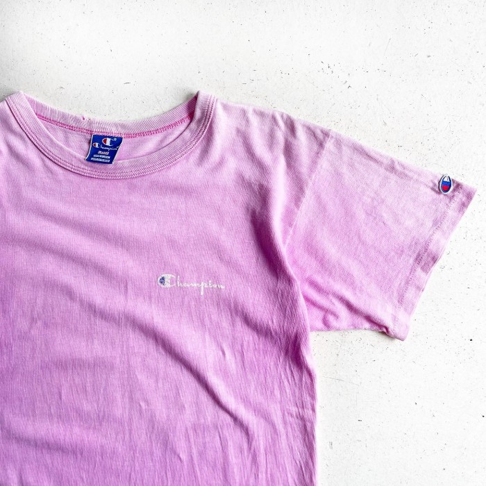 1990s Champion Logo T-shirt PINK MADE IN USA 【L】 | Vintage.City ヴィンテージ 古着