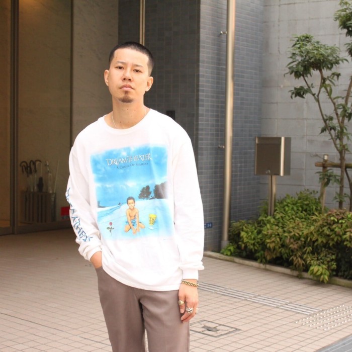 90s (1995) Hanes "DREAM THEATER" L/S Print Tee USA製 | Vintage.City ヴィンテージ 古着