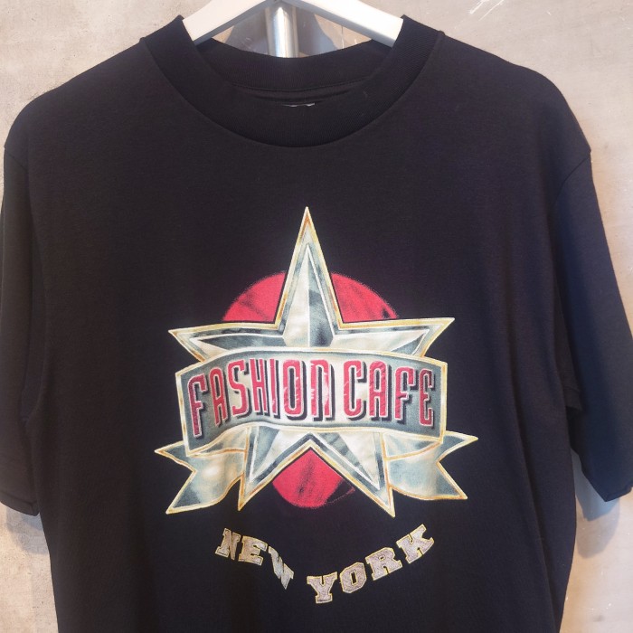 475 FASHIONCAFE(ファッションカフェ)デッドストック　プリントTシャツ　90年代 ブラック　Mサイズ　USA製 | Vintage.City ヴィンテージ 古着
