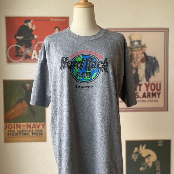 Hard Rock CAFE ハードロックカフェ Tシャツ 半袖 グレー | Vintage.City ヴィンテージ 古着