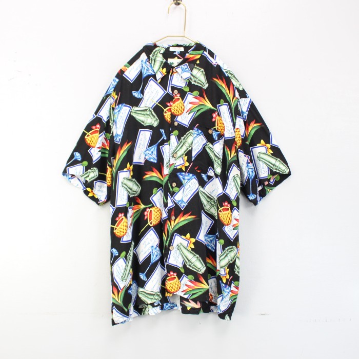 USA VINTAGE HALF SLEEVE COCKTAIL PATTERNED RAYON SHIRT/アメリカ古着半袖カクテル柄レーヨンシャツ | Vintage.City ヴィンテージ 古着