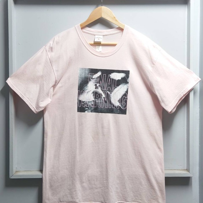 NOAH NYC FINAL WARNING プリント Tシャツ ライトピンク | Vintage.City ヴィンテージ 古着