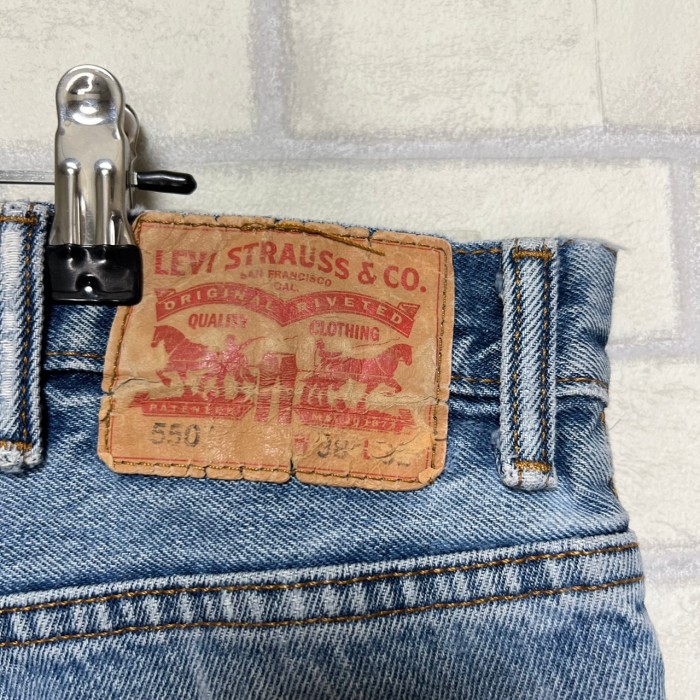 【W38×L32】Levi's 550   デニムパンツ　革パッチ | Vintage.City ヴィンテージ 古着