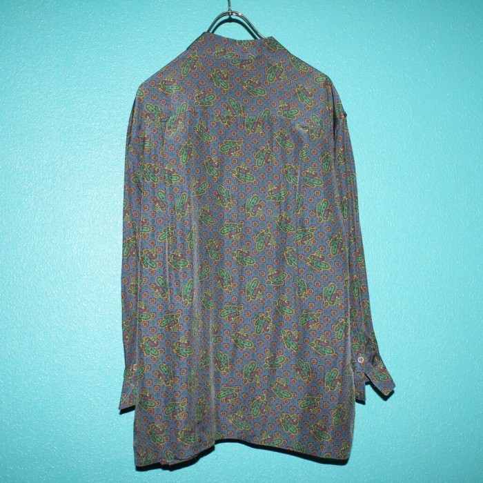80s Burberrys Paisley Pattern Silk Shirt | Vintage.City ヴィンテージ 古着