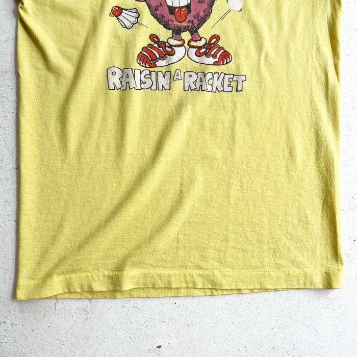 1980〜1990s  California Raisins Badminton Print T-shirt SCREEN STARS MADE IN USA 【M】 | Vintage.City ヴィンテージ 古着