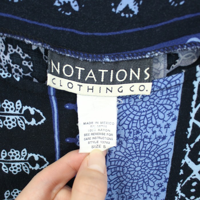 USA VINTAGE NOTATIONS ASIAN DESIGN NO SLEEVE ONE PIECE/アメリカ古着アジアンデザインノースリーブワンピース | Vintage.City ヴィンテージ 古着