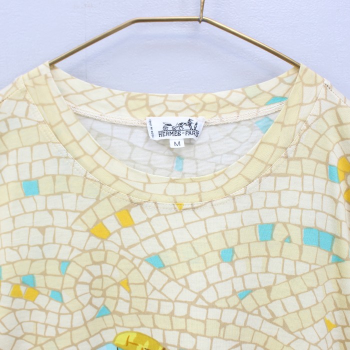 HERMES TILE PATTERNED ALL OVER ONE PIECE MADE IN ITALY/エルメスタイル柄ワンピース | Vintage.City ヴィンテージ 古着