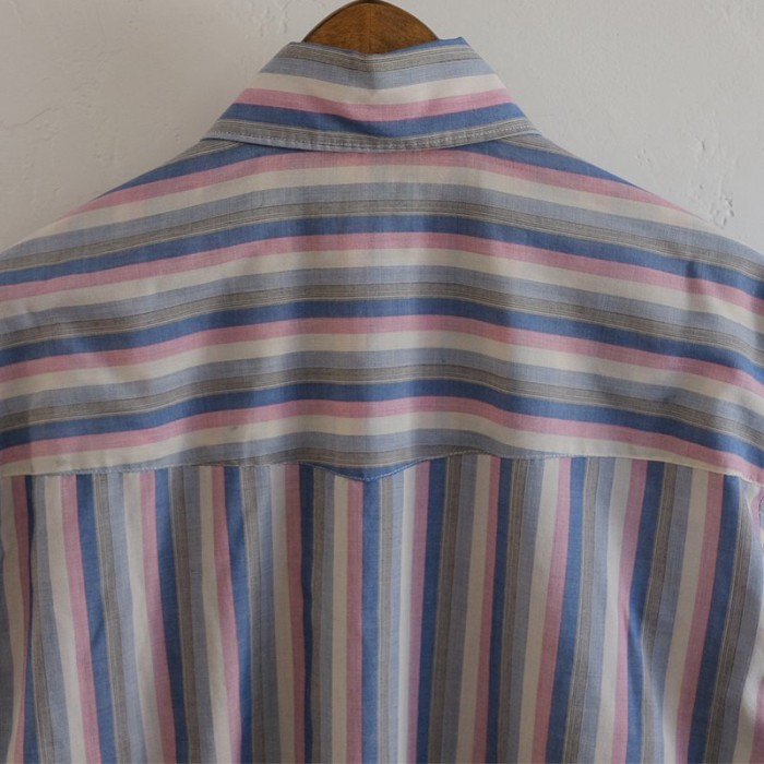【Wrangler ラングラー】 ストライプシャツ BLUEPINK | Vintage.City 古着屋、古着コーデ情報を発信
