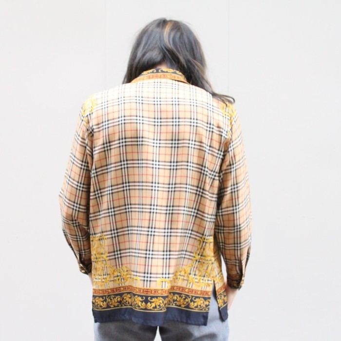 80s Burberrys Burberry Check Open Collar Shirt | Vintage.City 古着屋、古着コーデ情報を発信