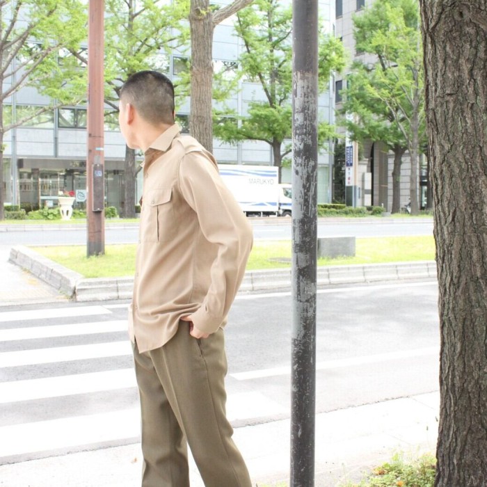 70s (1970) French Army Officer Shirt | Vintage.City 古着屋、古着コーデ情報を発信