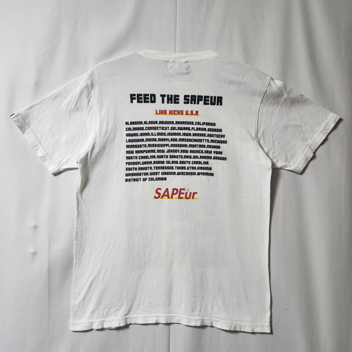 SAPEur サプール　NBA デニスロッドマン　マルチデザイン　Tシャツ　半袖　白　サイズL | Vintage.City 빈티지숍, 빈티지 코디 정보