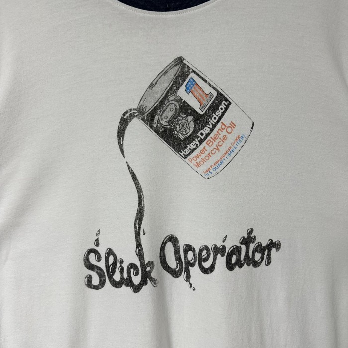 HARLEY-DAVIDSON Tシャツ XL リンガー センターロゴ オイル缶 | Vintage.City 빈티지숍, 빈티지 코디 정보