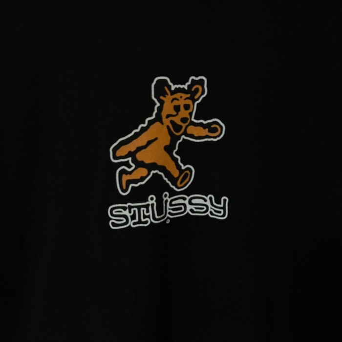 stussy ステューシー Tシャツ L センターロゴ クマ メキシコ製 90s