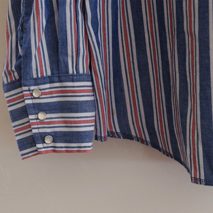 【Wrangler ラングラー】 ストライプシャツ NAVY | Vintage.City 빈티지숍, 빈티지 코디 정보