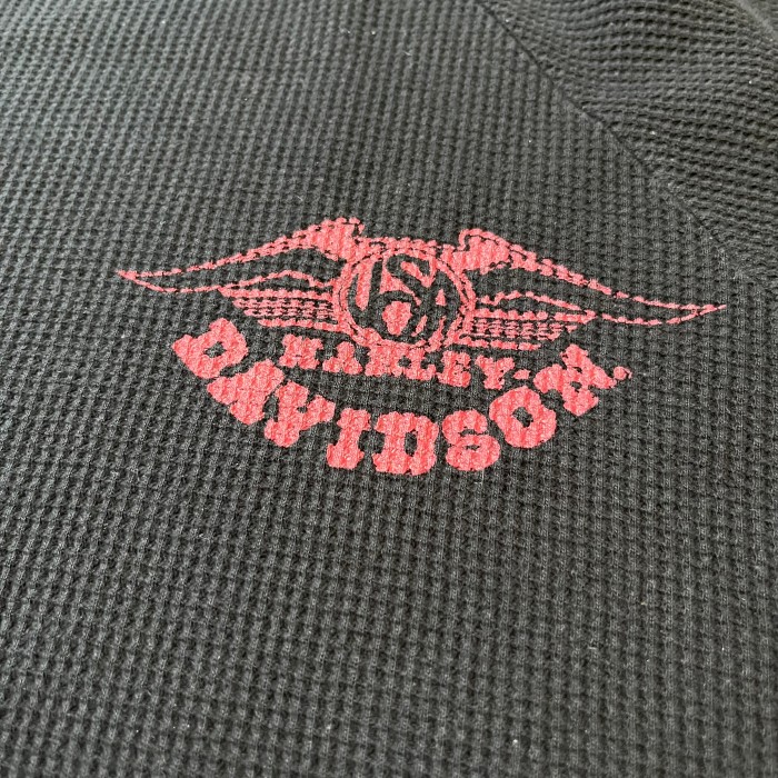 80's〜90's【Harley-Davidson】thermal t-shirts 七分袖Tシャツ H.D.C製　t-239 | Vintage.City ヴィンテージ 古着