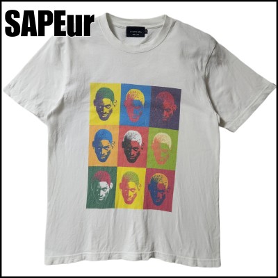 SAPEur サプール　NBA デニスロッドマン　マルチデザイン　Tシャツ　半袖　白　サイズL | Vintage.City ヴィンテージ 古着