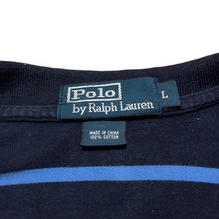 POLO by RALPH LAUREN border embroidery logo polo shirt ポロバイラルフローレン ボーダー 刺繍ロゴ 半袖 ポロシャツ | Vintage.City 古着屋、古着コーデ情報を発信