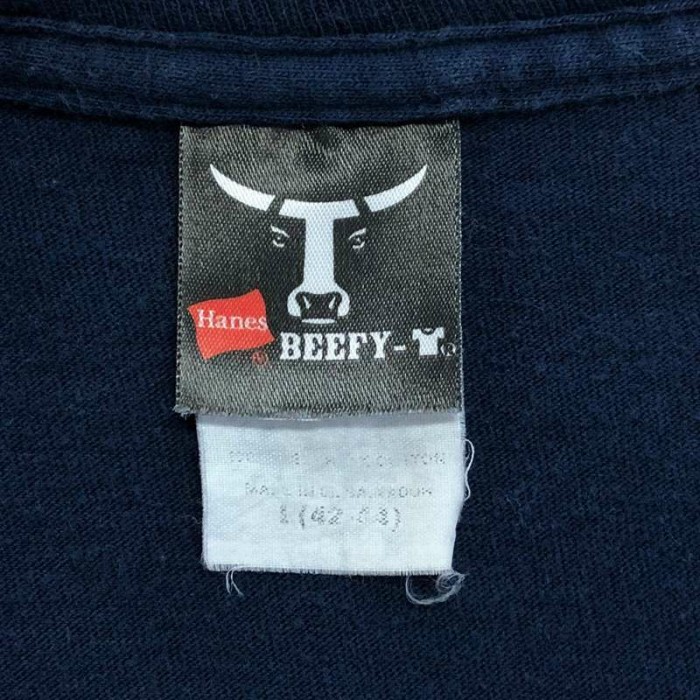 古着 Hanes BEEFY-T 刺繍 ロゴ Tシャツ | Vintage.City 古着屋、古着コーデ情報を発信