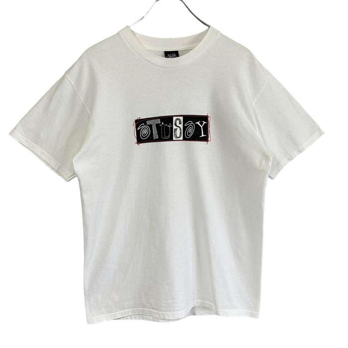 stussy ステューシー Tシャツ センターロゴ 刺繍ロゴ 90s メキシコ製 | Vintage.City 빈티지숍, 빈티지 코디 정보