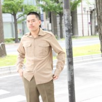 70s (1970) French Army Officer Shirt | Vintage.City ヴィンテージ 古着
