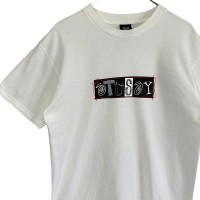 stussy ステューシー Tシャツ センターロゴ 刺繍ロゴ 90s メキシコ製 | Vintage.City ヴィンテージ 古着