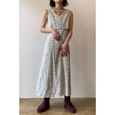 flower rayon one-piece | Vintage.City ヴィンテージ 古着