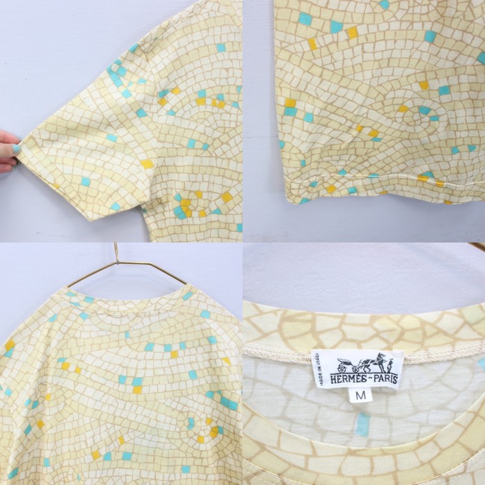 HERMES TILE PATTERNED ALL OVER ONE PIECE MADE IN ITALY/エルメスタイル柄ワンピース | Vintage.City ヴィンテージ 古着