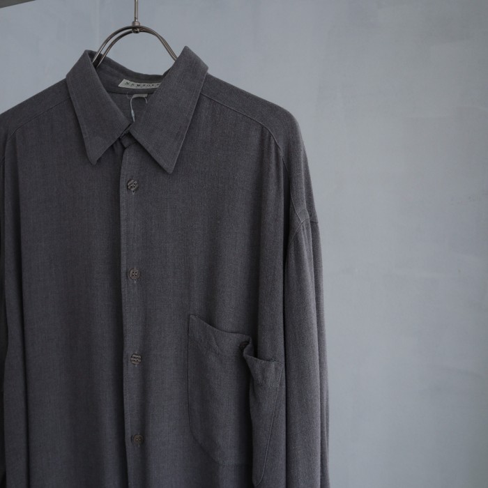 rayon toromi shirt glay | Vintage.City 古着屋、古着コーデ情報を発信