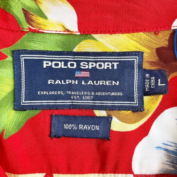 1990s POLO SPORT RAYON Opencollar Aloha shirt 【L】 | Vintage.City 古着屋、古着コーデ情報を発信