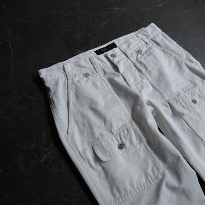 "GUCCI" flare cargo pants white | Vintage.City 古着屋、古着コーデ情報を発信