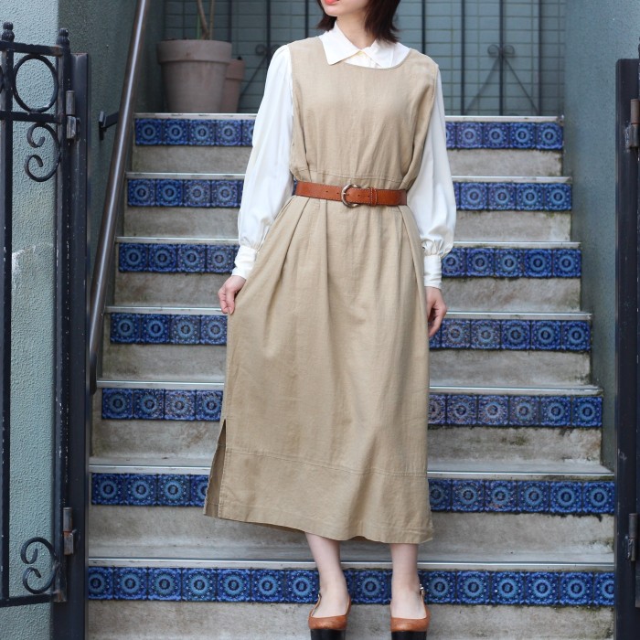 USA VINTAGE Ultra Dress DESIGN LINEN ONE PIECE/アメリカ古着デザインリネンワンピース | Vintage.City 古着屋、古着コーデ情報を発信