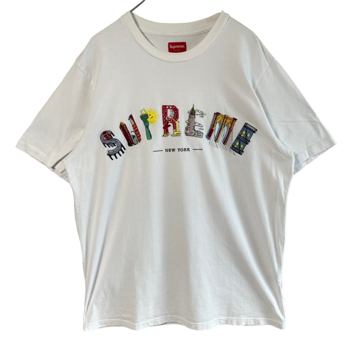 supreme シュプリーム Tシャツ XL 刺繍ロゴ センターロゴ シティ ...